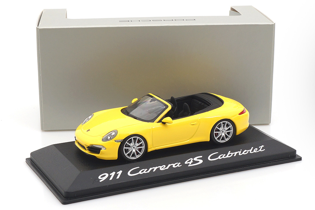 Porsche 911 (991) Carrera 4S Cabriolet Racinggelb Minichamps 1:43 WAP0201120C