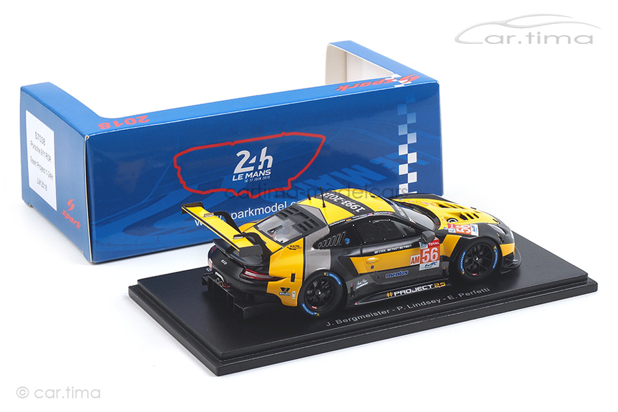 Porsche 911 RSR 24h Le Mans 2018 Bergmeister/Lindsey/Perfetti Spark 1:43 S7038 Porsche 911 RSR 24h Le Mans 2018 Bergmeister/Lindsey/Perfetti Spark 1:43 S7038