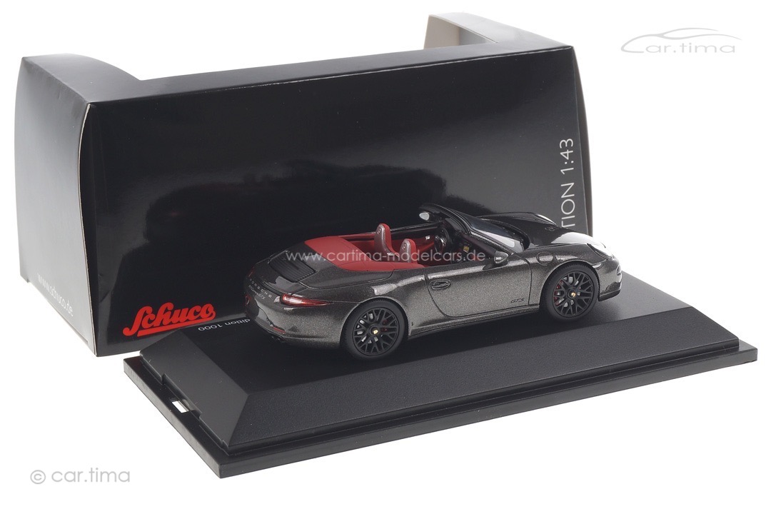 Porsche 911 (991) Carrera GTS Cabrio Achatgrau Schuco 1:43 450757700 Porsche 911 (991) Carrera GTS Cabrio Achatgrau Schuco 1:43 450757700