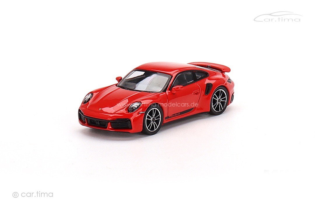 Porsche 911 (992) Turbo S Indischrot MINI GT 1:64 MGT00423-L