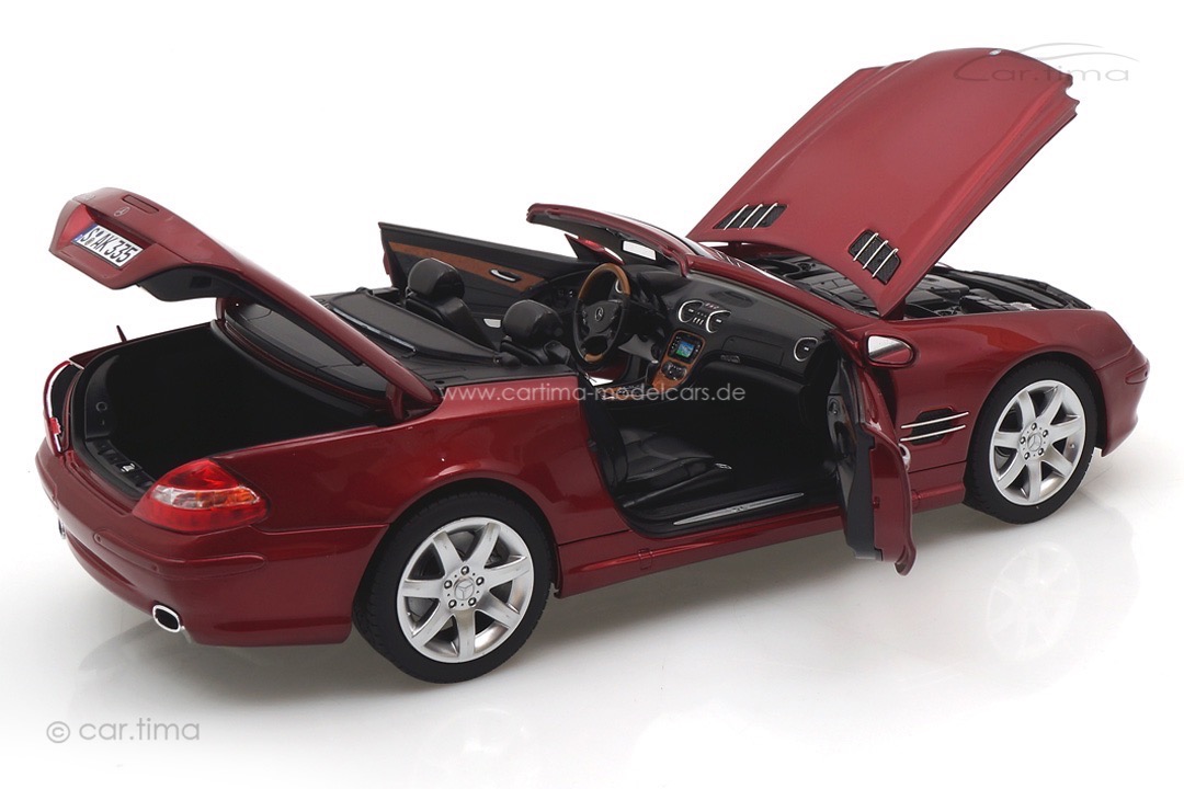 Mercedes-Benz SL 500 2003 rot met. Norev 1:18 183841 Mercedes-Benz SL 500 2003 rot met. Norev 1:18 183841