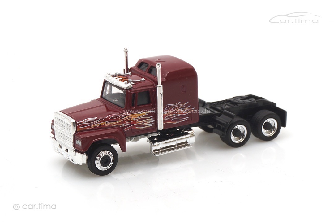 Ford 9000 Sattelzugmaschine rot mit Flammen Schuco 1:87 25414