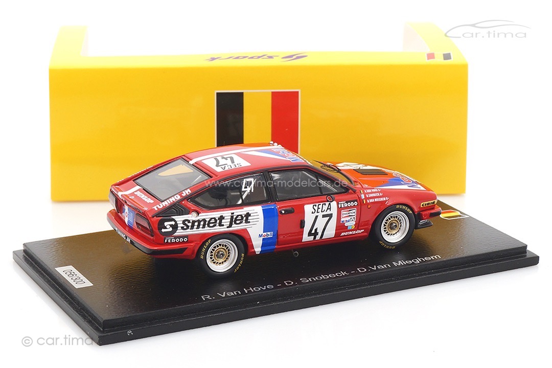 Alfa Romeo GTV6 24h Spa 1982 Van Hove/Snobeck/Van Mieghem Spark 1:43 SB543