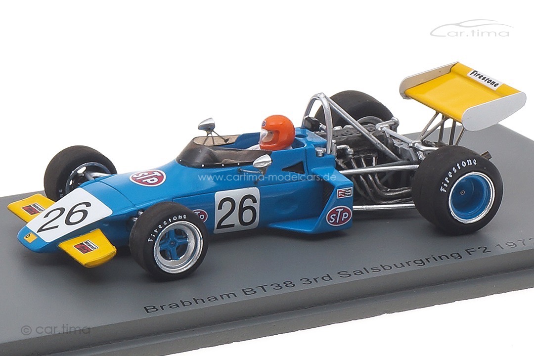 Brabham BT38 F2 Salzburgring 1972 Dave Morgan Spark 1:43 S7439 Brabham BT38 F2 Salzburgring 1972 Dave Morgan Spark 1:43 S7439