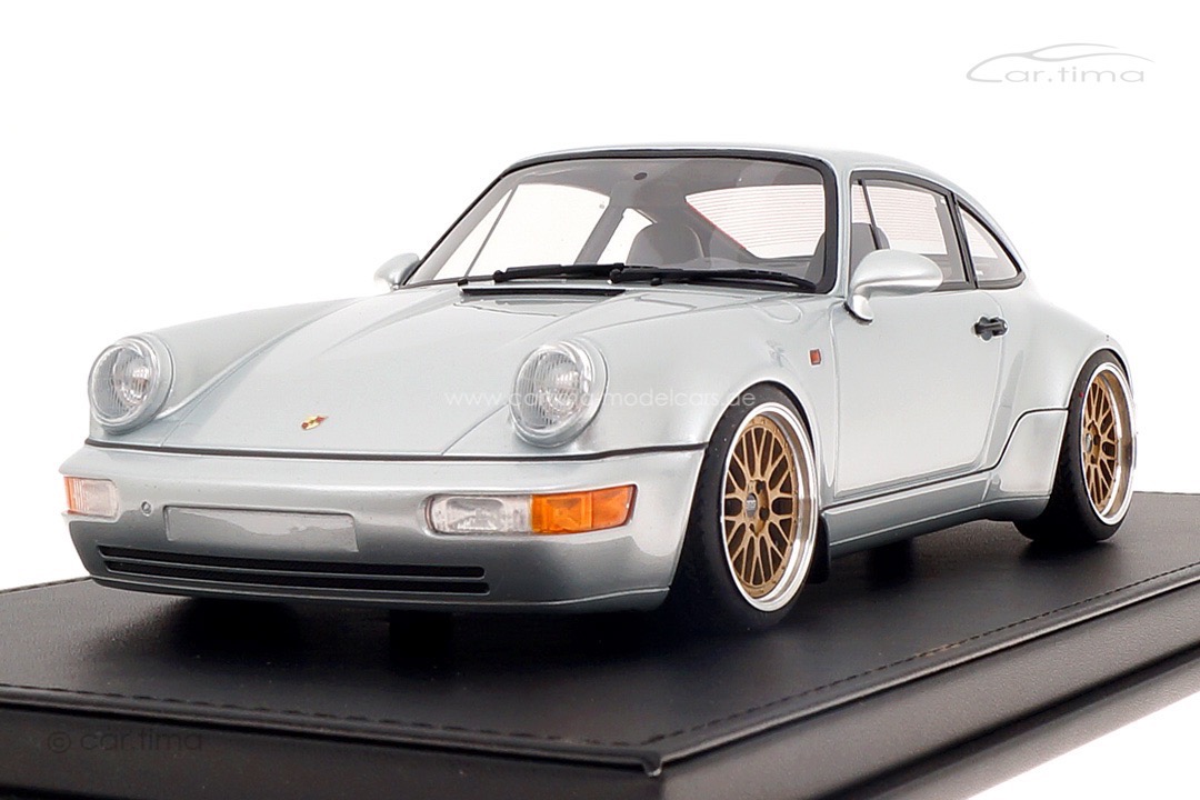 Porsche 911 (964) Carrera 30 Jahre Jubi Polarsilber 19" BBS Alu-Felgen car.tima CUSTOMIZED 1:18 Porsche 911 (964) Carrera 30 Jahre Jubi Polarsilber 19" BBS Alu-Felgen car.tima CUSTOMIZED 1:18