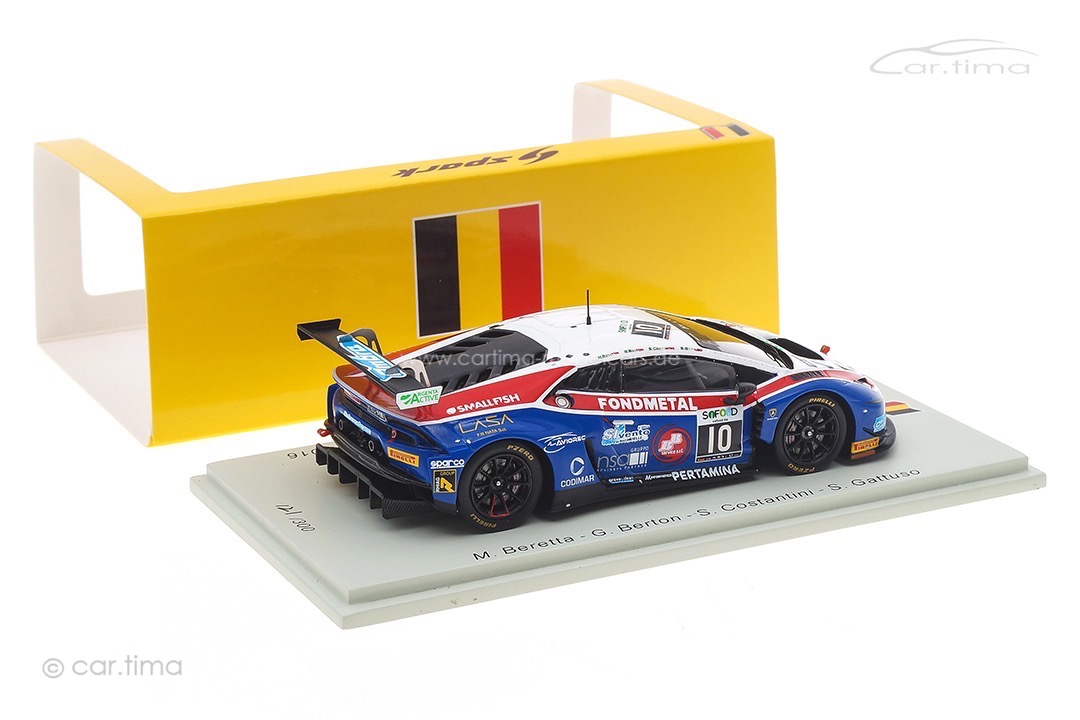 Lamborghini Huracán GT3 24h Spa 2016 Beretta/Berton/Costantini/Gattuso Spark 1:43 SB284 Lamborghini Huracán GT3 24h Spa 2016 Beretta/Berton/Costantini/Gattuso Spark 1:43 SB284