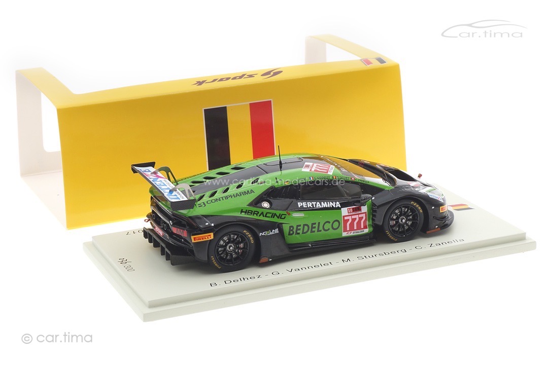 Lamborghini Huracán GT3 24h Spa 2017 Delhez/Vannelet/Stursberg/Zarnella Spark 1:43 SB303 Lamborghini Huracán GT3 24h Spa 2017 Delhez/Vannelet/Stursberg/Zarnella Spark 1:43 SB303