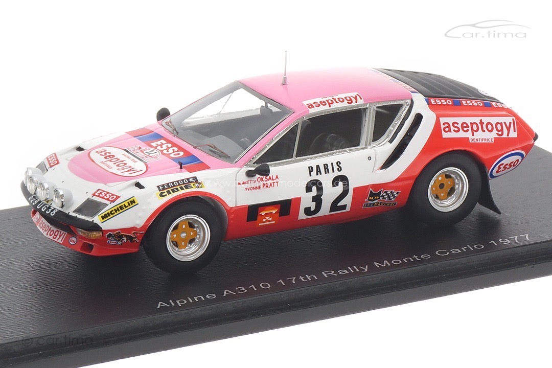Alpine A310 Rallye Monte Carlo 1977 Oksala/Mehta Spark 1:43 S5468 Alpine A310 Rallye Monte Carlo 1977 Oksala/Mehta Spark 1:43 S5468