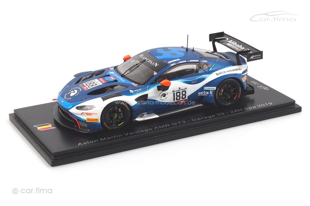 Aston Martin Vantage AMR GT3 24h Spa 2019 Gunn/Goodwin/Harris/West Spark 1:43 SB274 Aston Martin Vantage AMR GT3 24h Spa 2019 Gunn/Goodwin/Harris/West Spark 1:43 SB274