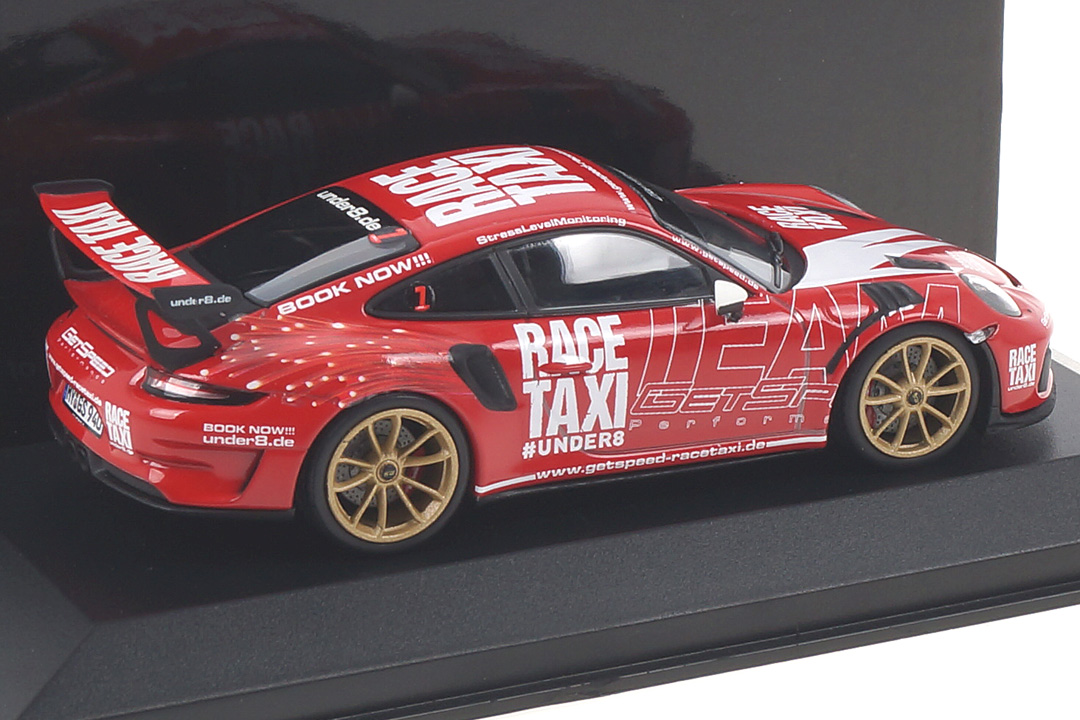 Porsche 911 (991 II) GT3 RS Getspeed Race Taxi Minichamps 1:43 410067024 Porsche 911 (991 II) GT3 RS Getspeed Race Taxi Minichamps 1:43 410067024