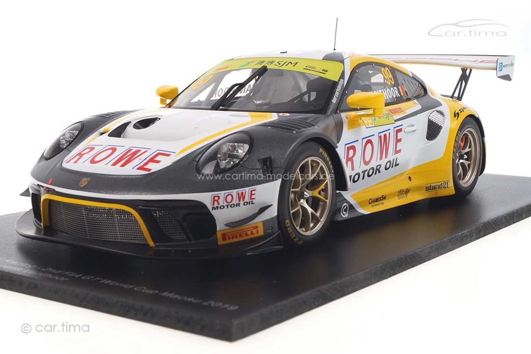 Porsche 911 GT3 R Macau 2019 Laurens Vanthoor Spark 1:18 18SA023 Porsche 911 GT3 R Macau 2019 Laurens Vanthoor Spark 1:18 18SA023
