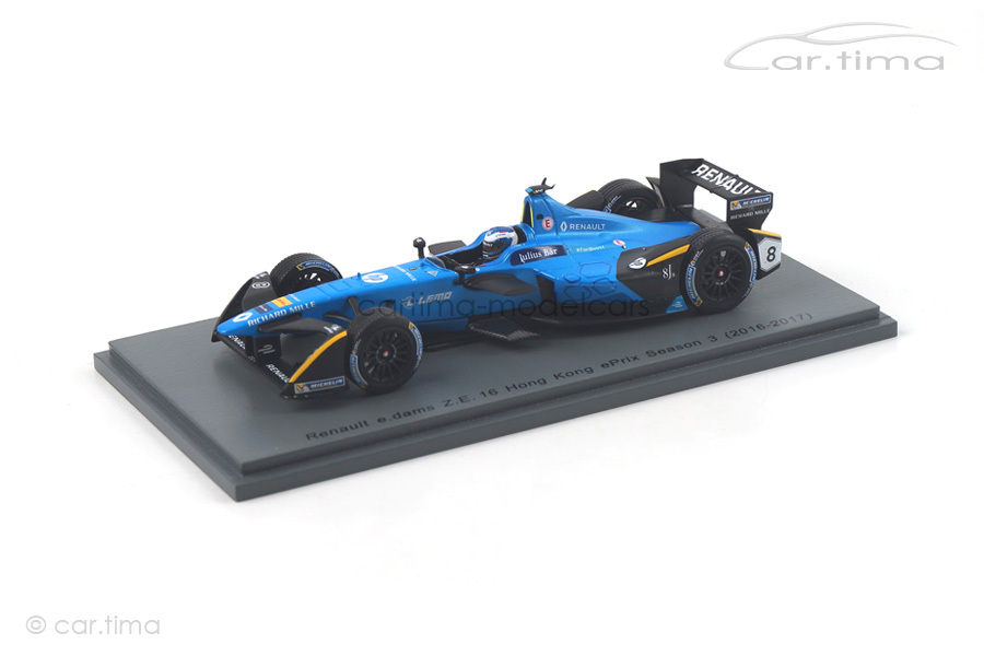 Renault e.dams Z.E. 16 Formula E Hong Kong 2016-2017 Nico Prost Spark 1:43 S5921 Renault e.dams Z.E. 16 Formula E Hong Kong 2016-2017 Nico Prost Spark 1:43 S5921