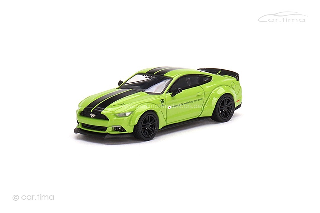 LB Works Ford Mustang Grabber Lime MINI GT 1:64 MGT00426-L