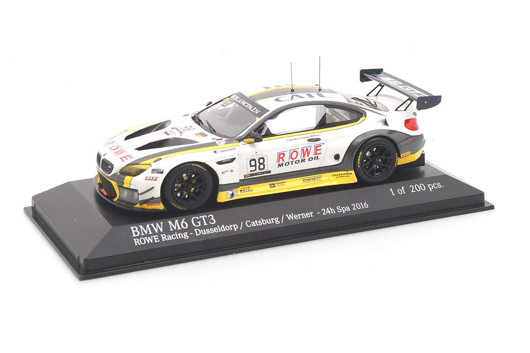 BMW M6 GT3 24h Spa 2016 Catsburg/Duesseldorp/Werner Minichamps 1:43 437162698