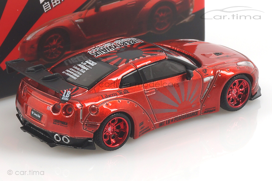 LB Works Nissan GT-R R35 (RHD) Candy red MINI GT 1:64 MGT00077-R