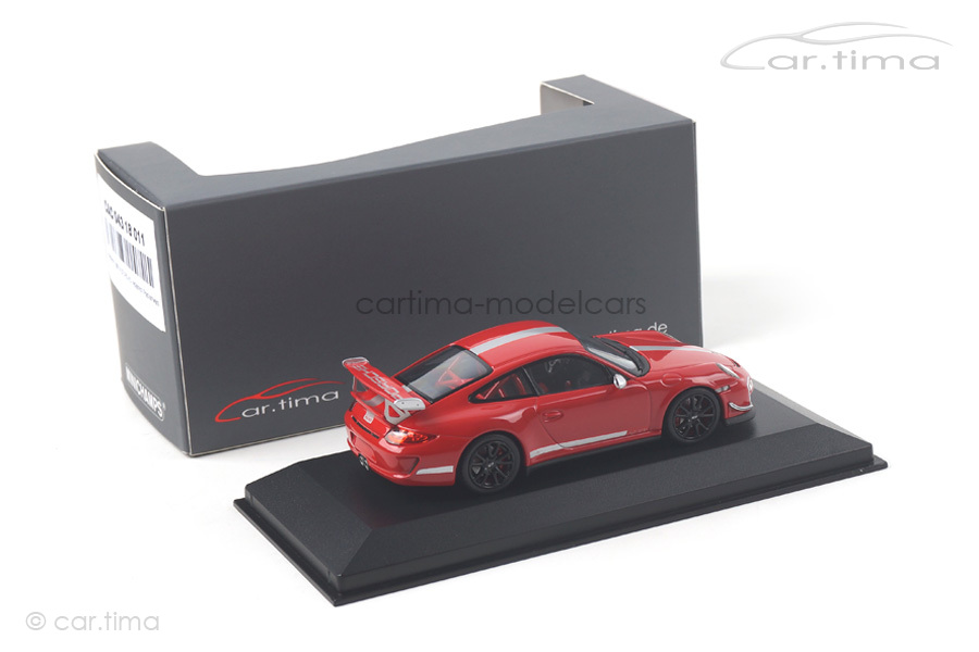 Porsche 911 (997 II) GT3 RS 4.0 Indischrot/Rad schwarz Minichamps car.tima CUSTOMIZED