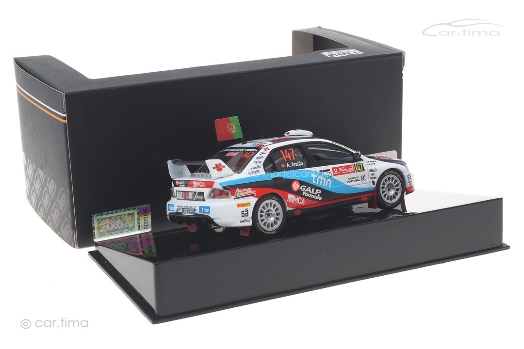 Mitsubishi Lancer EVO IX Rallye Portugal 2009 Araujo/Miguel IXO 1:43 RAM361