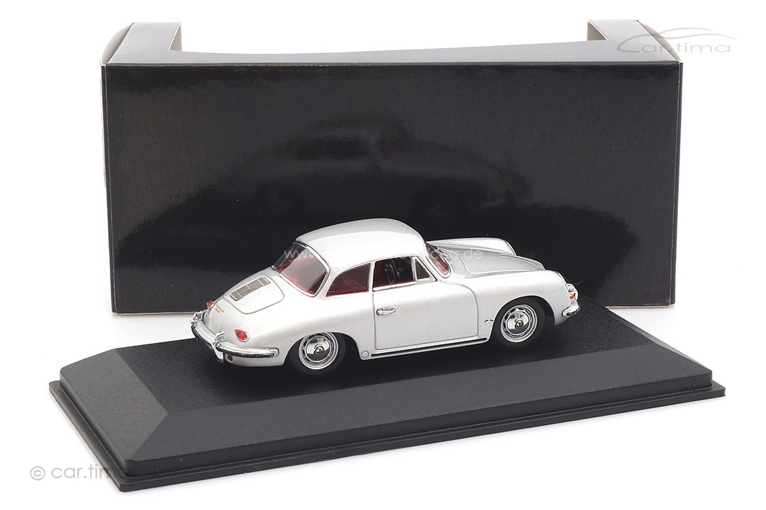 Porsche 356 B Hardtop Coupe Silber Minichamps 1:43 400064321