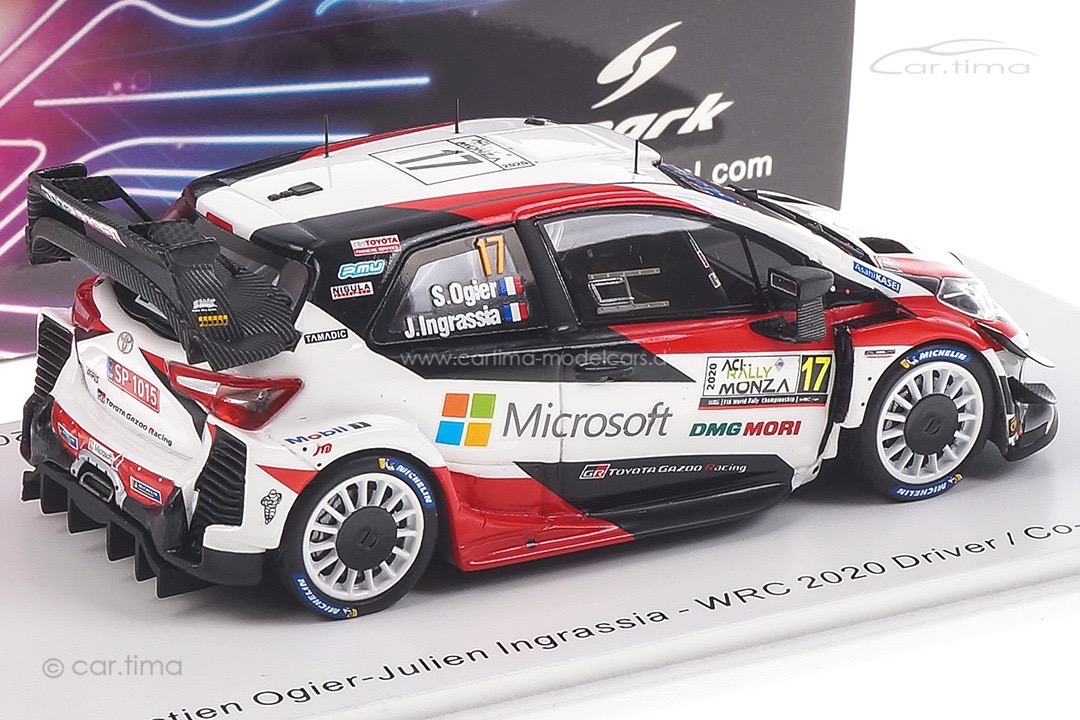 Toyota Yaris WRC Winner Rally Monza 2020 Ogier/Ingrassia Spark 1:43 S6572 Toyota Yaris WRC Winner Rally Monza 2020 Ogier/Ingrassia Spark 1:43 S6572