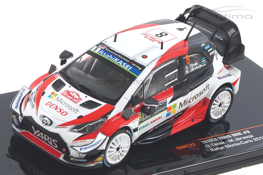 Toyota Yaris WRC Rallye Monte Carlo 2019 Tänak/Järveoja IXO 1:43 RAM722 Toyota Yaris WRC Rallye Monte Carlo 2019 Tänak/Järveoja IXO 1:43 RAM722