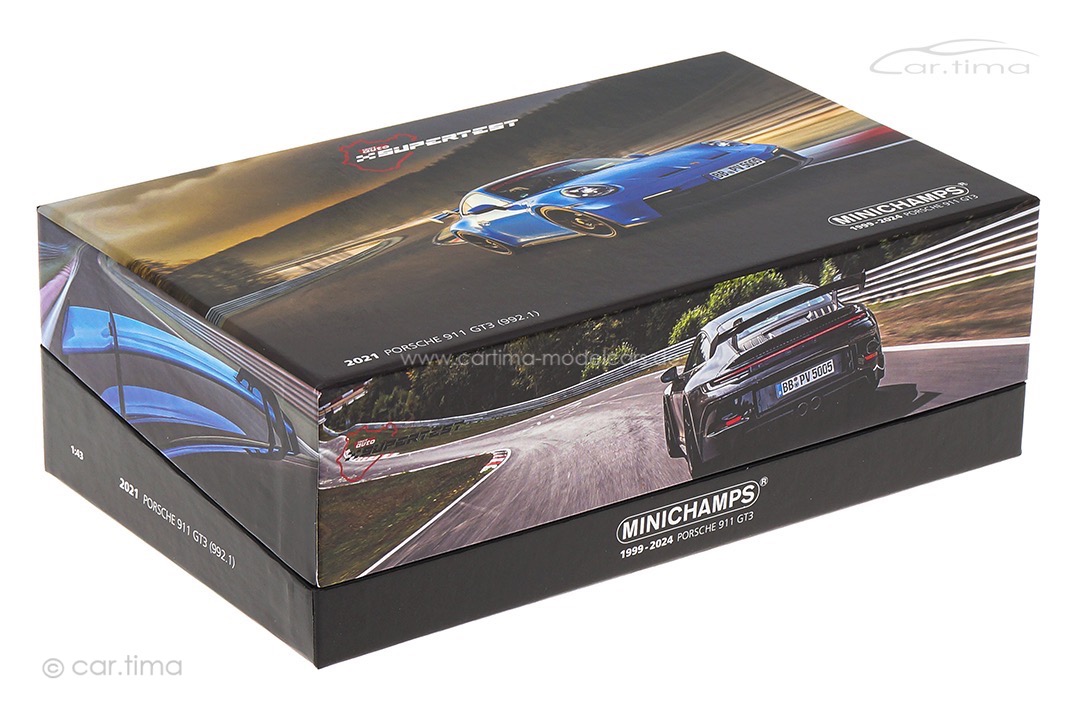 Set Porsche 911 (992) GT3 Sport Auto Supertest Nordschleife Minichamps 1:43 412069200 Set Porsche 911 (992) GT3 Sport Auto Supertest Nordschleife Minichamps 1:43 412069200