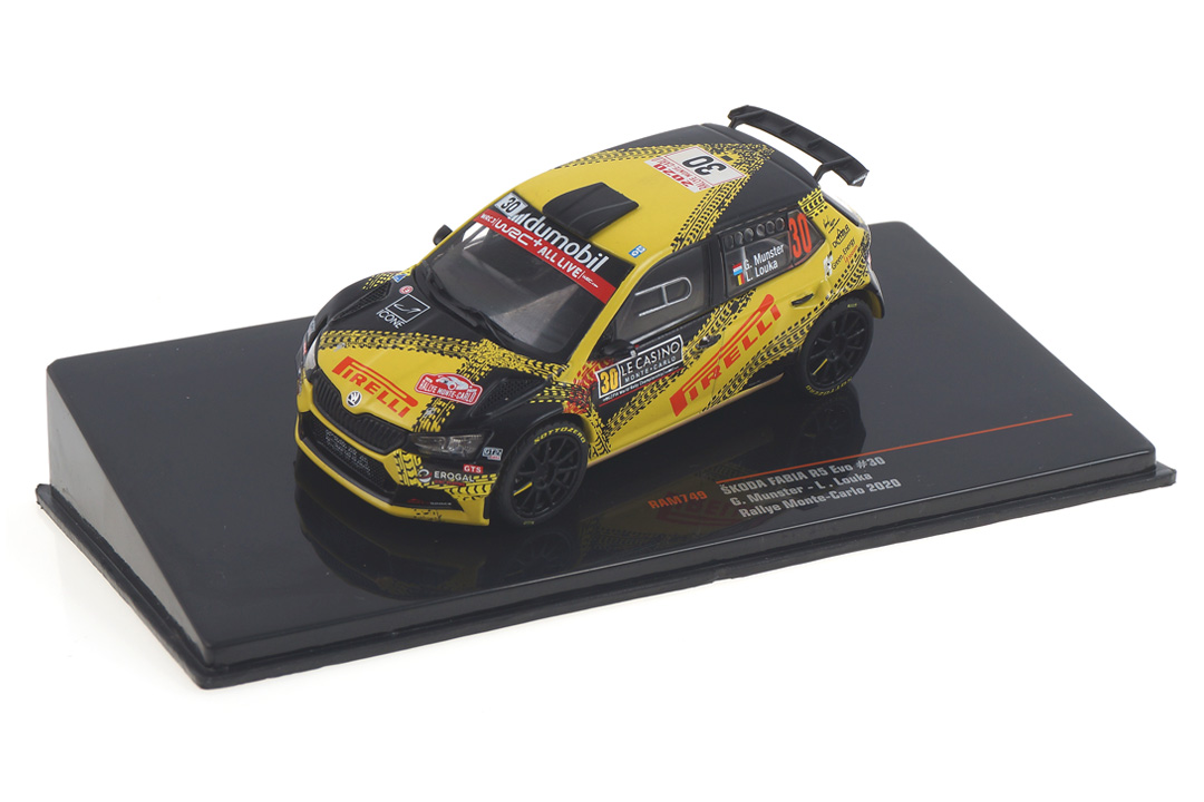 Skoda Fabia R5 Rallye Monte Carlo 2020 Munster/Louka IXO 1:43 RAM749 Skoda Fabia R5 Rallye Monte Carlo 2020 Munster/Louka IXO 1:43 RAM749