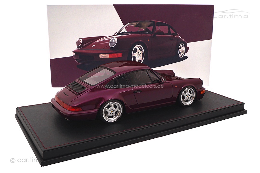 Porsche 911 (964) Carrera 2 Amethyst met. Speedline Alufelgen car.tima CUSTOMIZED 1:18