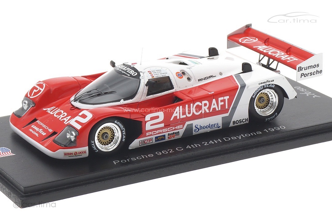 Porsche 962 C 24h Daytona 1990 Grohs/Stuck/Haywood/Herzog Spark 1:43 US243 Porsche 962 C 24h Daytona 1990 Grohs/Stuck/Haywood/Herzog Spark 1:43 US243