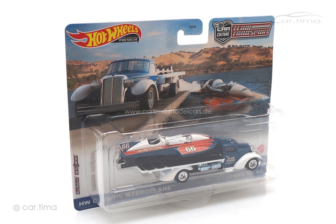 Team Transport Speed Waze/HW Classic Hydroplane #49 Real Riders Hot Wheels 1:64 FLF56-HCR31