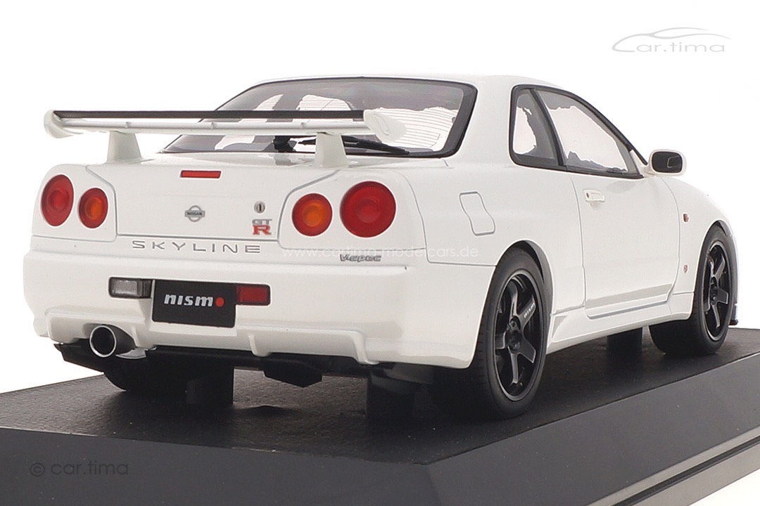 Nissan Skyline GT-R V-spec (BNR34) Nismo Customized White Hobby Japan 1:18 HJ1809NW