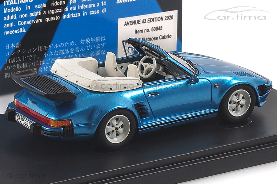 Porsche 911 (930) Turbo SE Flatnose Cabriolet Minervablaumet. Avenue43 1:43 60045 Porsche 911 (930) Turbo SE Flatnose Cabriolet Minervablaumet. Avenue43 1:43 60045