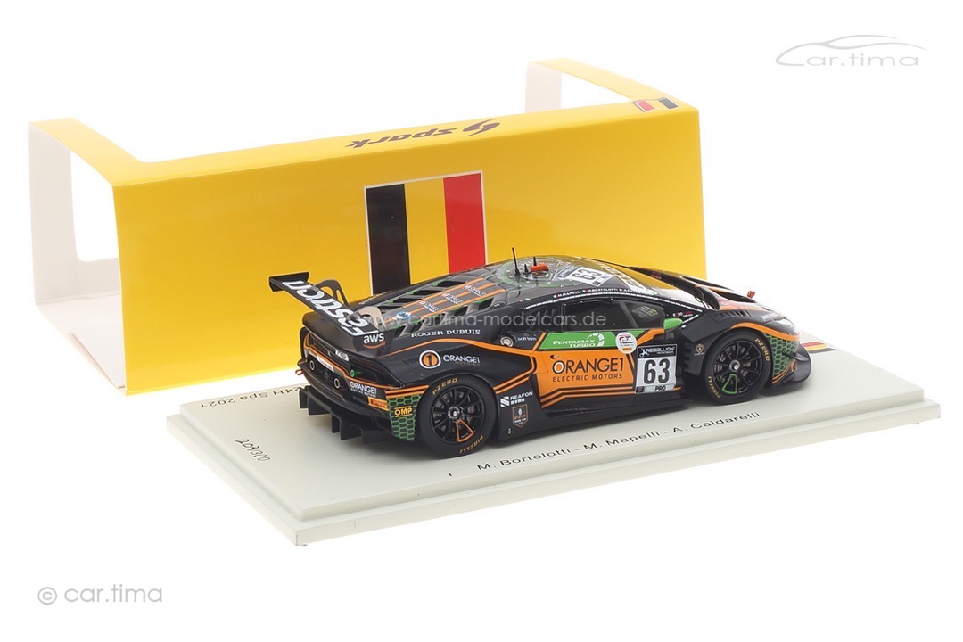 Lamborghini Huracán GT3 Evo 24h Spa 2021 Bortolotti/Mapelli/Caldarelli Spark 1:43 SB436 Lamborghini Huracán GT3 Evo 24h Spa 2021 Bortolotti/Mapelli/Caldarelli Spark 1:43 SB436