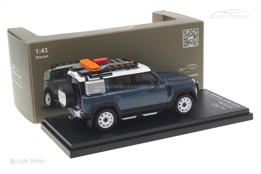 Land Rover Defender 110 2020 Tasman Blue Almost Real 1:43 410802 Land Rover Defender 110 2020 Tasman Blue Almost Real 1:43 410802
