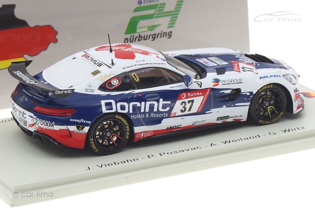 Mercedes-AMG GT4 24h Nürburgring 2021 Posavac/Weiland/Wirtz Spark 1:43 SG768