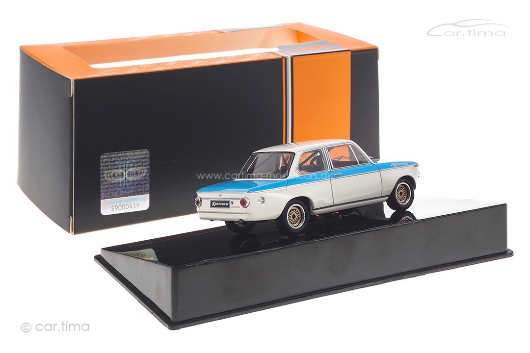 BMW Koepchen 2002 Tii 1974 weiss/blau IXO 1:43 CLC369N BMW Koepchen 2002 Tii 1974 weiss/blau IXO 1:43 CLC369N