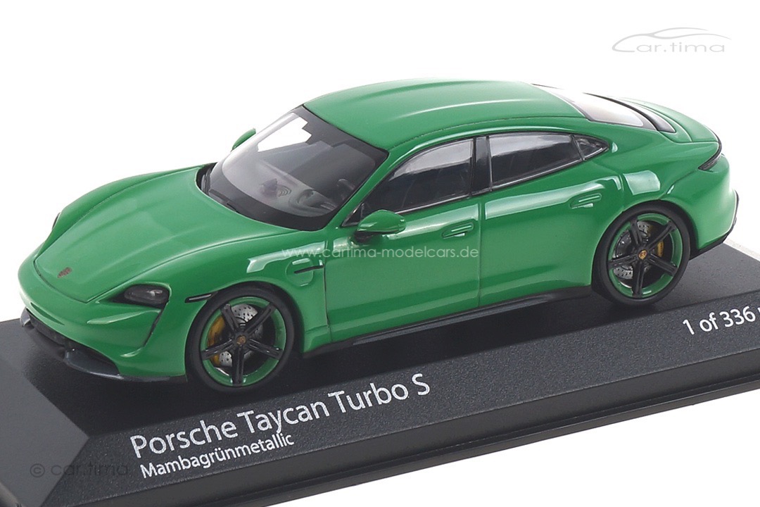 Porsche Taycan Turbo S grün Minichamps 1:43 410068471