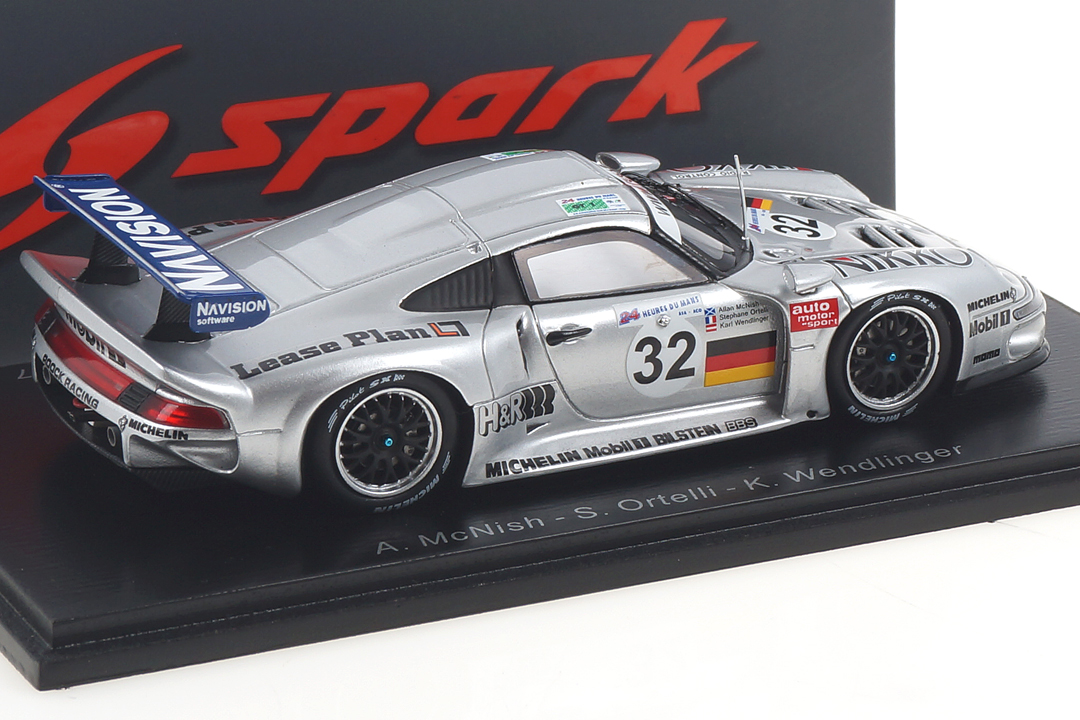 Porsche 911 GT1 24h Le Mans 1997 McNish/Ortelli/Wendlinger Spark 1:43 S5608 Porsche 911 GT1 24h Le Mans 1997 McNish/Ortelli/Wendlinger Spark 1:43 S5608