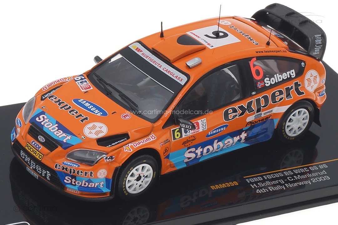 Ford Focus RS WRC 08 Rallye Norway 2009 Solberg/Menkerud IXO 1:43 RAM359 Ford Focus RS WRC 08 Rallye Norway 2009 Solberg/Menkerud IXO 1:43 RAM359