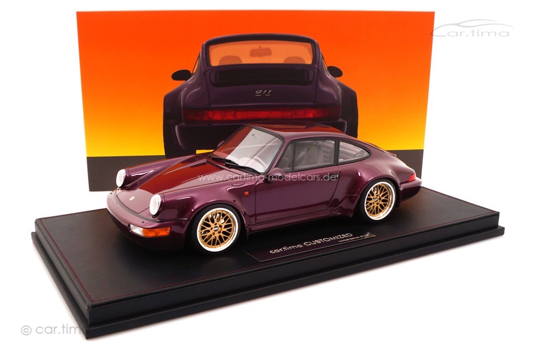 Porsche 911 (964) Carrera 4 WTL Amethyst met. BBS Le Mans Alufelgen car.tima CUSTOMIZED 1:18
