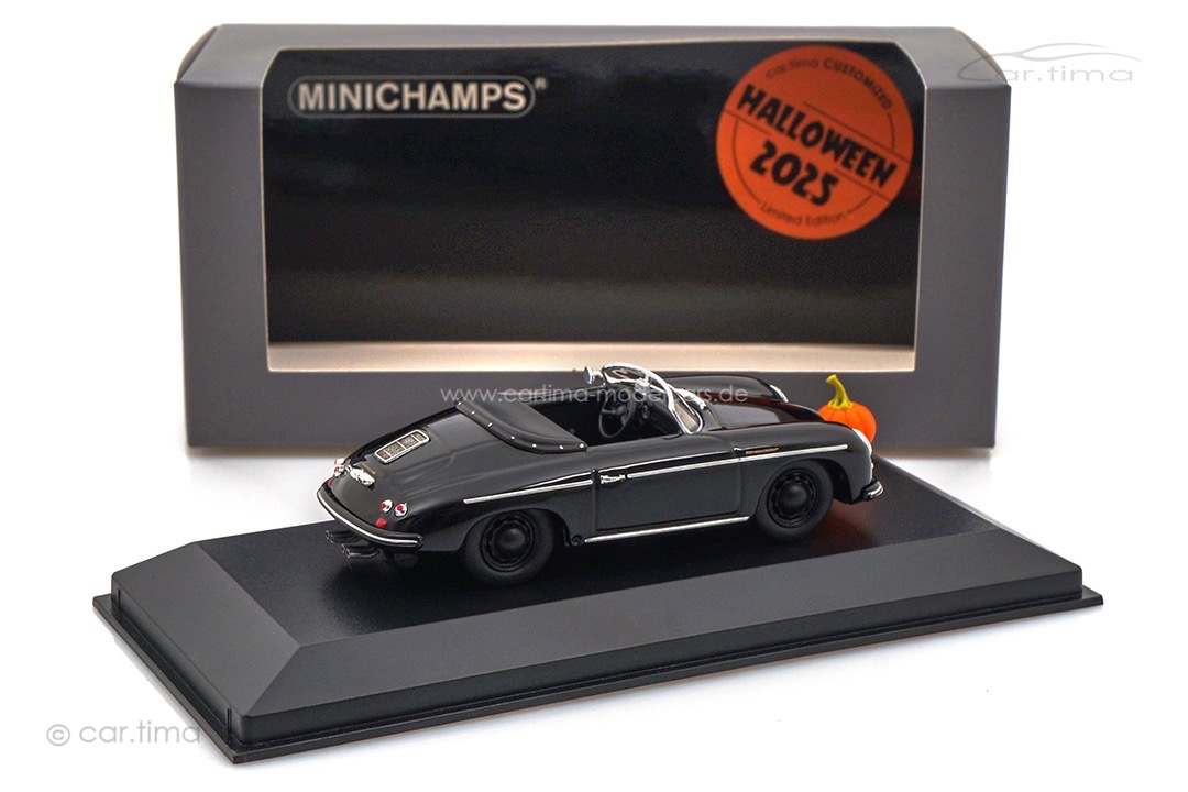 Porsche 356 Speedster Halloween Edition Minichamps car.tima CUSTOMIZED 1:43 CAC04325006 Porsche 356 Speedster Halloween Edition Minichamps car.tima CUSTOMIZED 1:43 CAC04325006