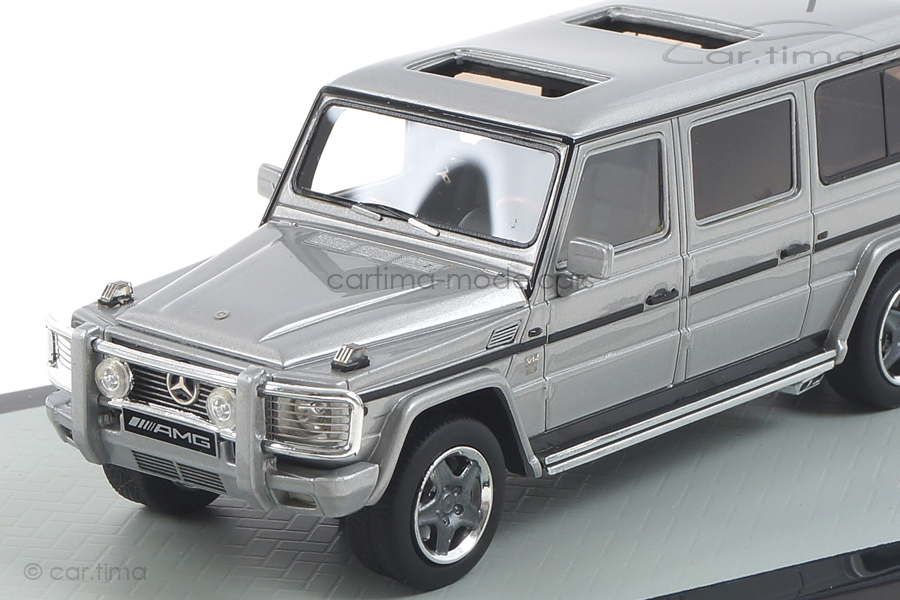 Mercedes Benz G-Klasse AMG G63 lang 2002 silber GLM 1:43 GLM43203702 Mercedes Benz G-Klasse AMG G63 lang 2002 silber GLM 1:43 GLM43203702