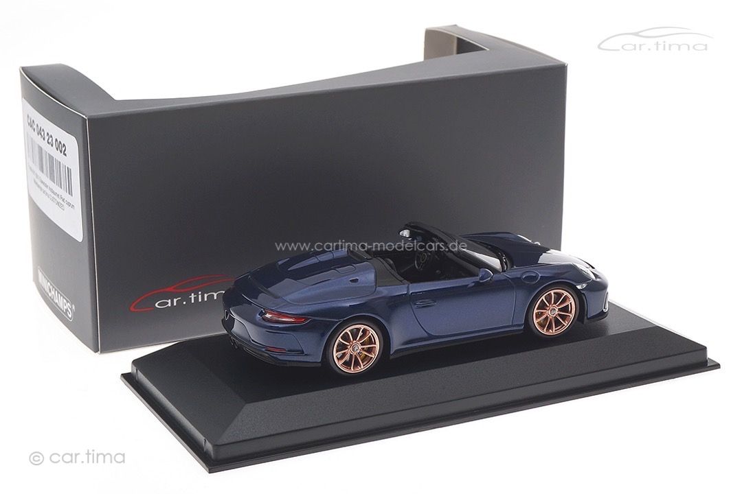 Porsche 911 (991) Speedster Irisblaumet./Rad cuprum Minichamps car.tima CUSTOMIZED 1:43