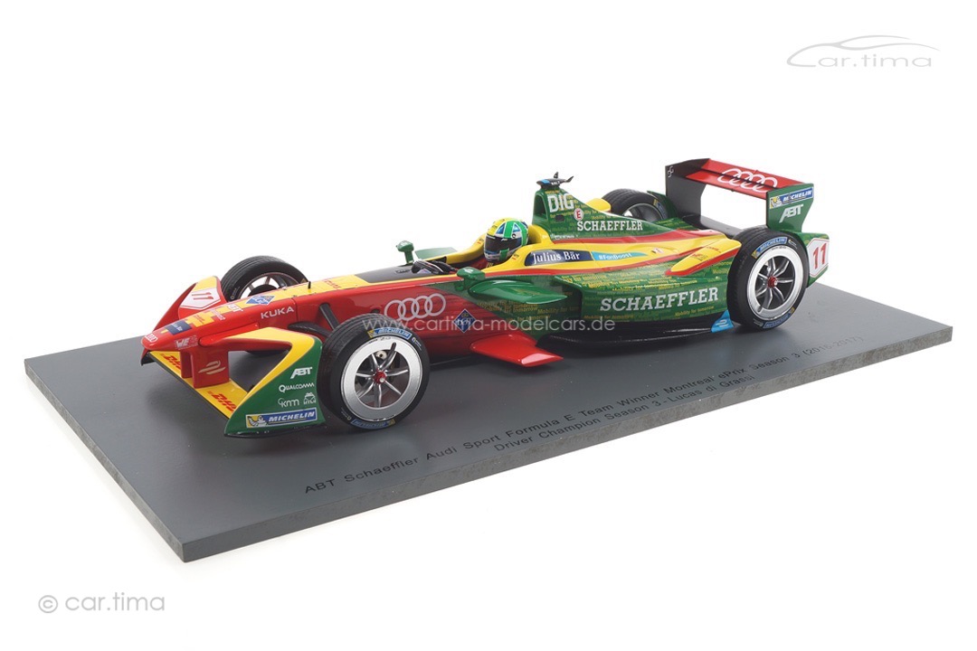 Abt Audi Sport Formula E Champion 2016-2017 Lucas di Grassi Spark 1:18 18FE03 Abt Audi Sport Formula E Champion 2016-2017 Lucas di Grassi Spark 1:18 18FE03