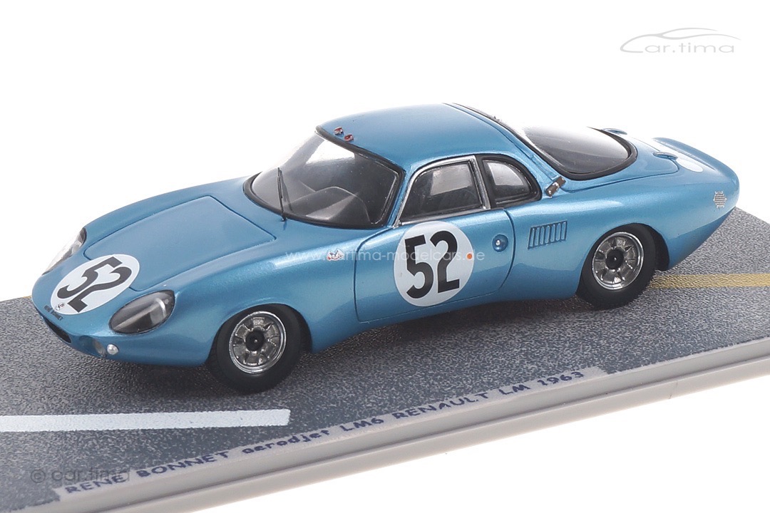 Rene Bonnet aerodjet LM6 Renault 24h Le Mans 1963 Manzon/Rolland Bizarre 1:43 BZ446 Rene Bonnet aerodjet LM6 Renault 24h Le Mans 1963 Manzon/Rolland Bizarre 1:43 BZ446