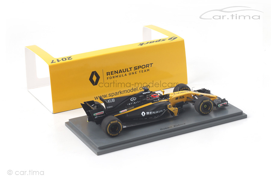 Renault Sport R.S.17 Test GP Ungarn 2017 Robert Kubica Spark 1:43 S5055