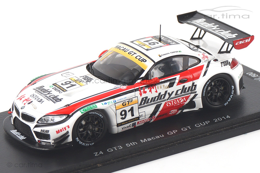 BMW Z4 GT3 Macau GT Cup 2014 Augusto Farfus Spark 1:43 SA072 BMW Z4 GT3 Macau GT Cup 2014 Augusto Farfus Spark 1:43 SA072