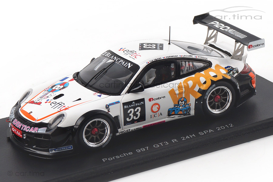 Porsche 911 (997) GT3 R 24h Spa 2012 Dermont/Leclerc/Perera Spark 1:43 SP118 Porsche 911 (997) GT3 R 24h Spa 2012 Dermont/Leclerc/Perera Spark 1:43 SP118