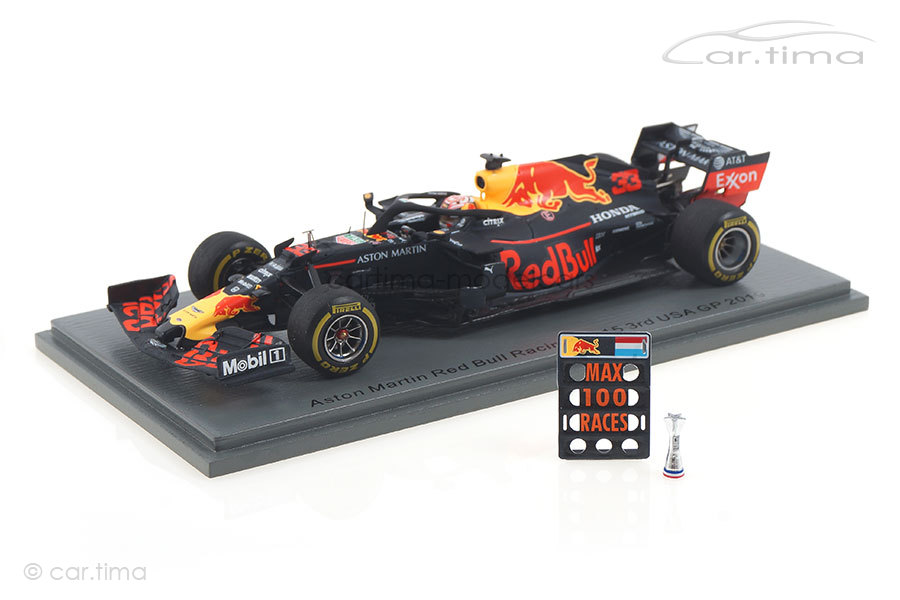 Aston Martin Red Bull RB15 GP USA 2019 Max Verstappen Spark 1:43 S6049 Aston Martin Red Bull RB15 GP USA 2019 Max Verstappen Spark 1:43 S6049