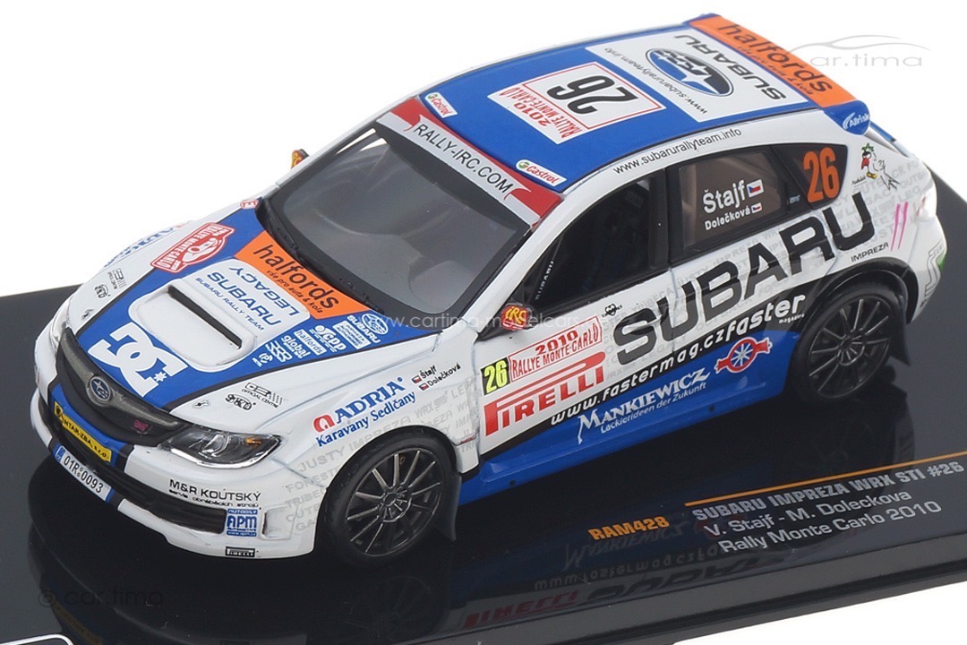 Subaru Impreza WRX STI Rallye Monte Carlo 2010 Stajf/Doleckova IXO 1:43 RAM428