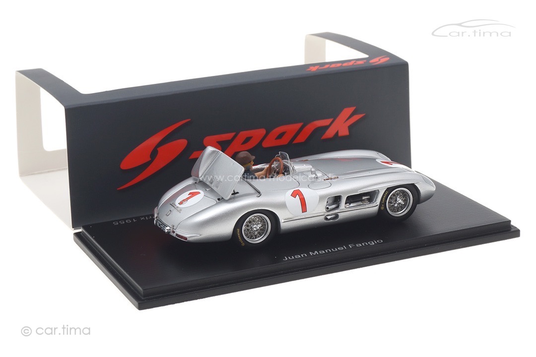 Mercedes-Benz 300 SLR Winner Kristianstad Grand Prix 1955 Juan Manuel Fangio Spark 1:43 S5858 Mercedes-Benz 300 SLR Winner Kristianstad Grand Prix 1955 Juan Manuel Fangio Spark 1:43 S5858